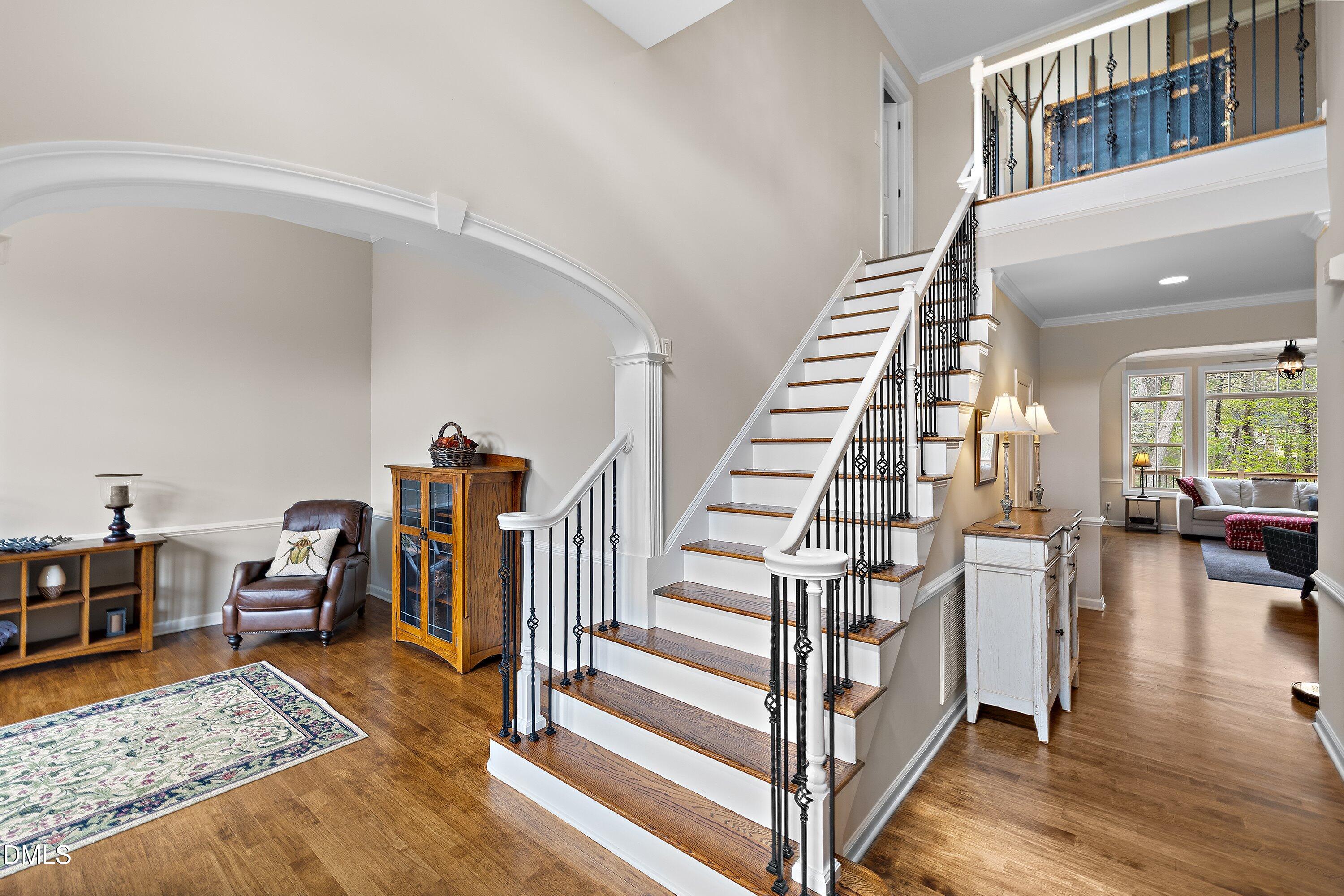 701 Royal Tower Way Cary, NC 27513 - Photo 27 of 82 a view of a livingroom with furniture and hardwood floor