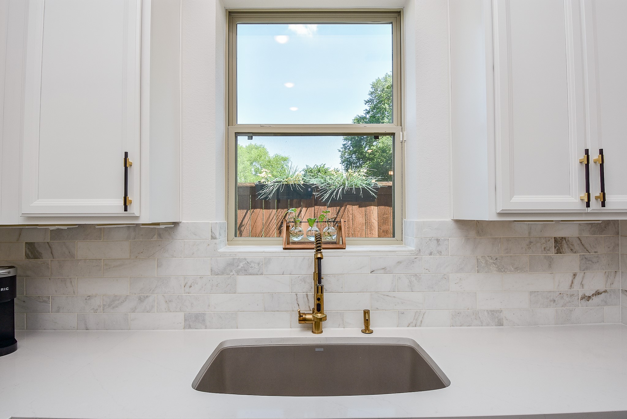 950 Ford Pines Lane Houston, TX 77091 - Photo 7 of 38 Enjoy the view of nature from the kitchen sink!