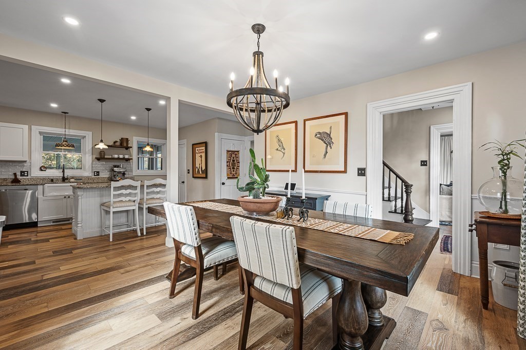 13 Blackstone Street Mendon, MA 01756 - Photo 11 of 41 a view of a dining room with furniture window and wooden floor