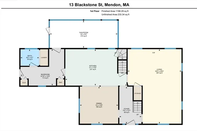 $639,000 | 13 Blackstone Street, Mendon, MA 01756