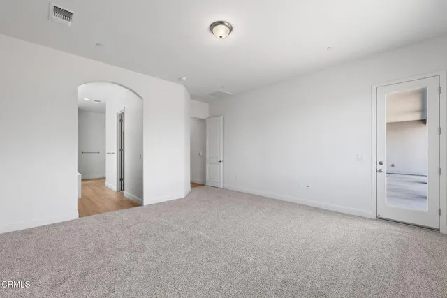 a view of an empty room