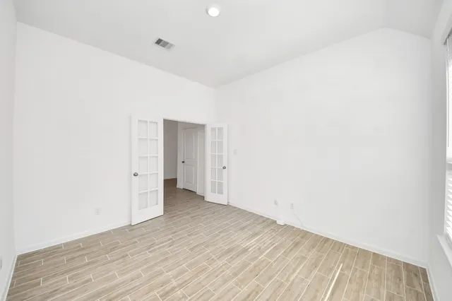 a view of an empty room