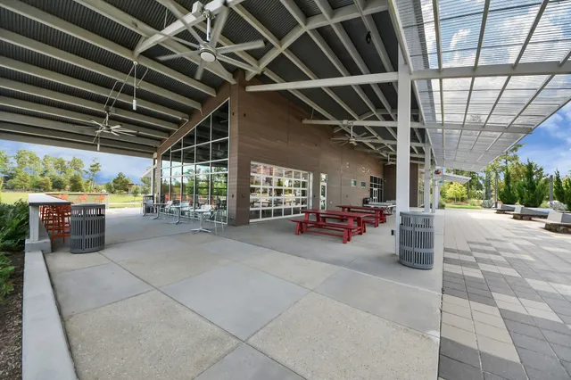 a view of parking garage