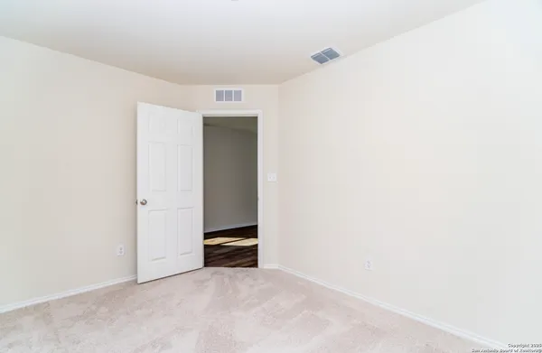 a view of an empty room