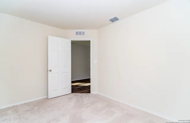 a view of an empty room