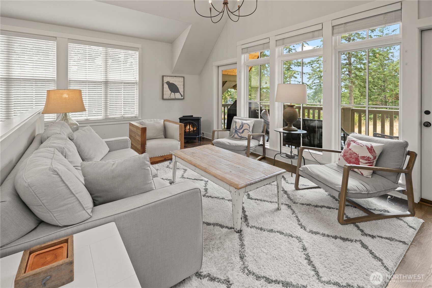 12 Cobblestone Lane Friday Harbor, WA 98250 - Photo 2 of 17 a living room with furniture and a large window