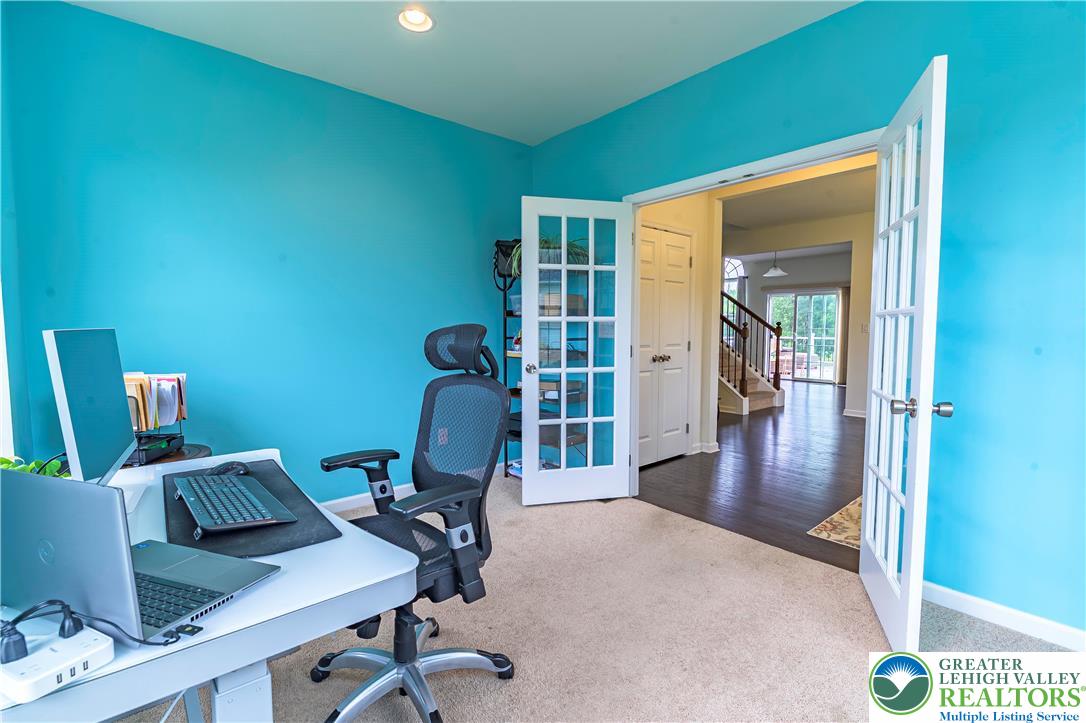 3892 Mink Road Emmaus, PA 18049 - Photo 5 of 39 a view of a workspace with furniture and wooden floor