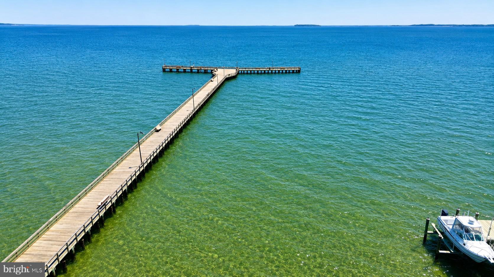 125 Allegany Road Stevensville, MD 21666 - Photo 61 of 64 Public pier for fishing & more - Aerial view