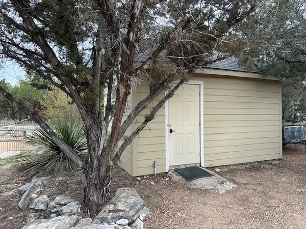 a backyard of a house