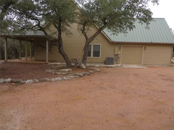 a backyard of a house