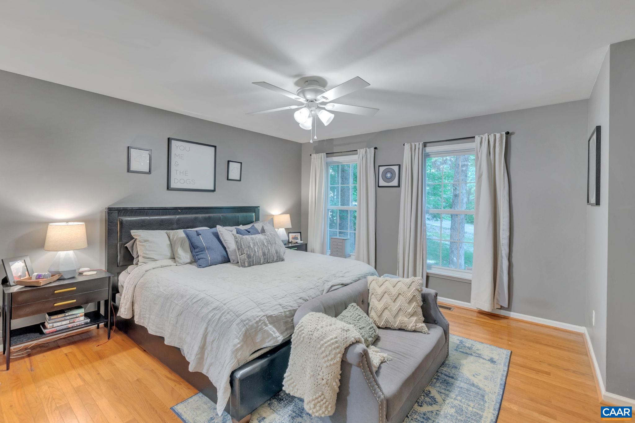 9 Colonial Road Palmyra, VA 22963 - Photo 19 of 49 a bedroom with a bed and glass door