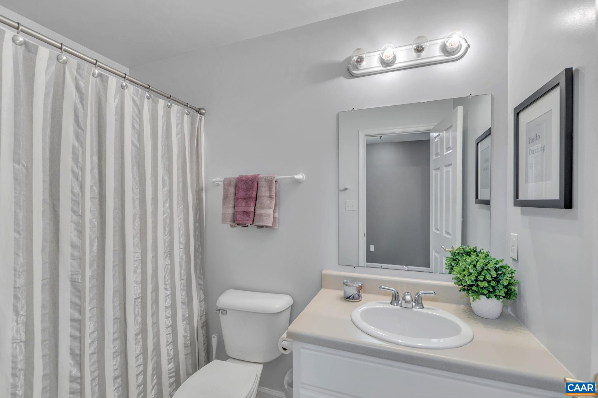 9 Colonial Road Palmyra, VA 22963 - Photo 29 of 49 a bathroom with a sink a toilet and mirror
