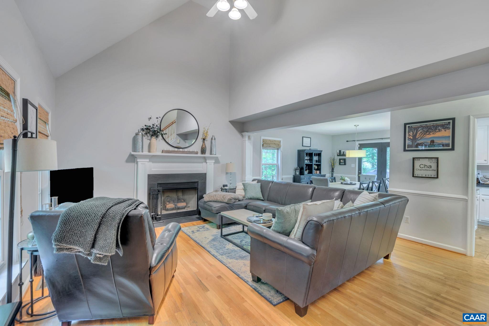 9 Colonial Road Palmyra, VA 22963 - Photo 10 of 49 a living room with furniture and a fireplace