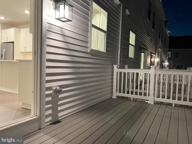 a view of a wooden deck