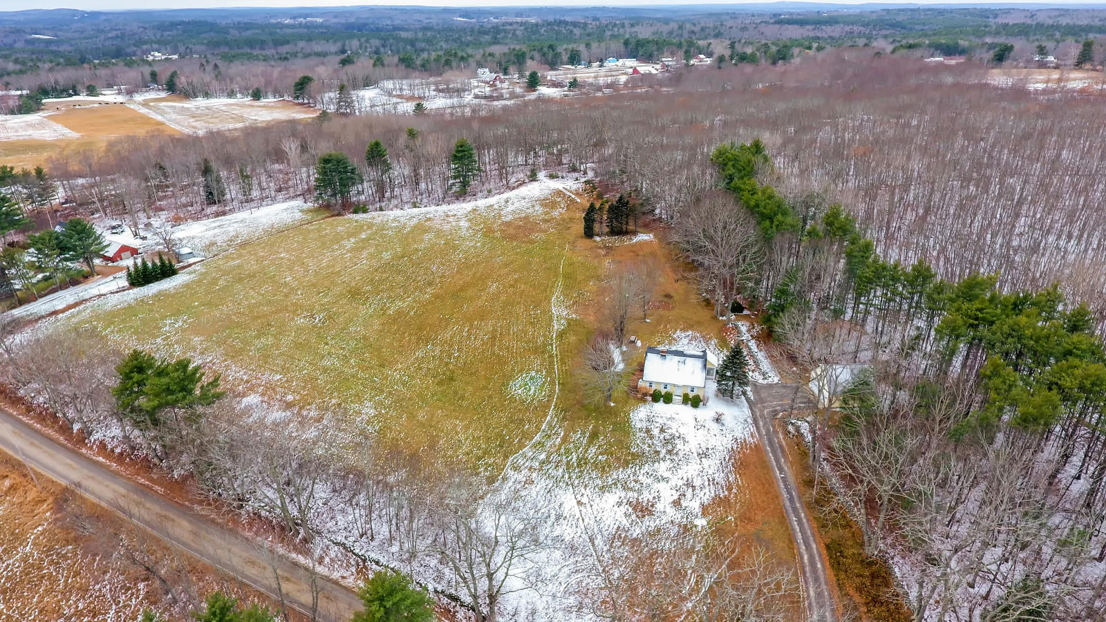 943 North Mountain Road Jefferson, ME 04348 - Photo 3 of 41 Field from above
