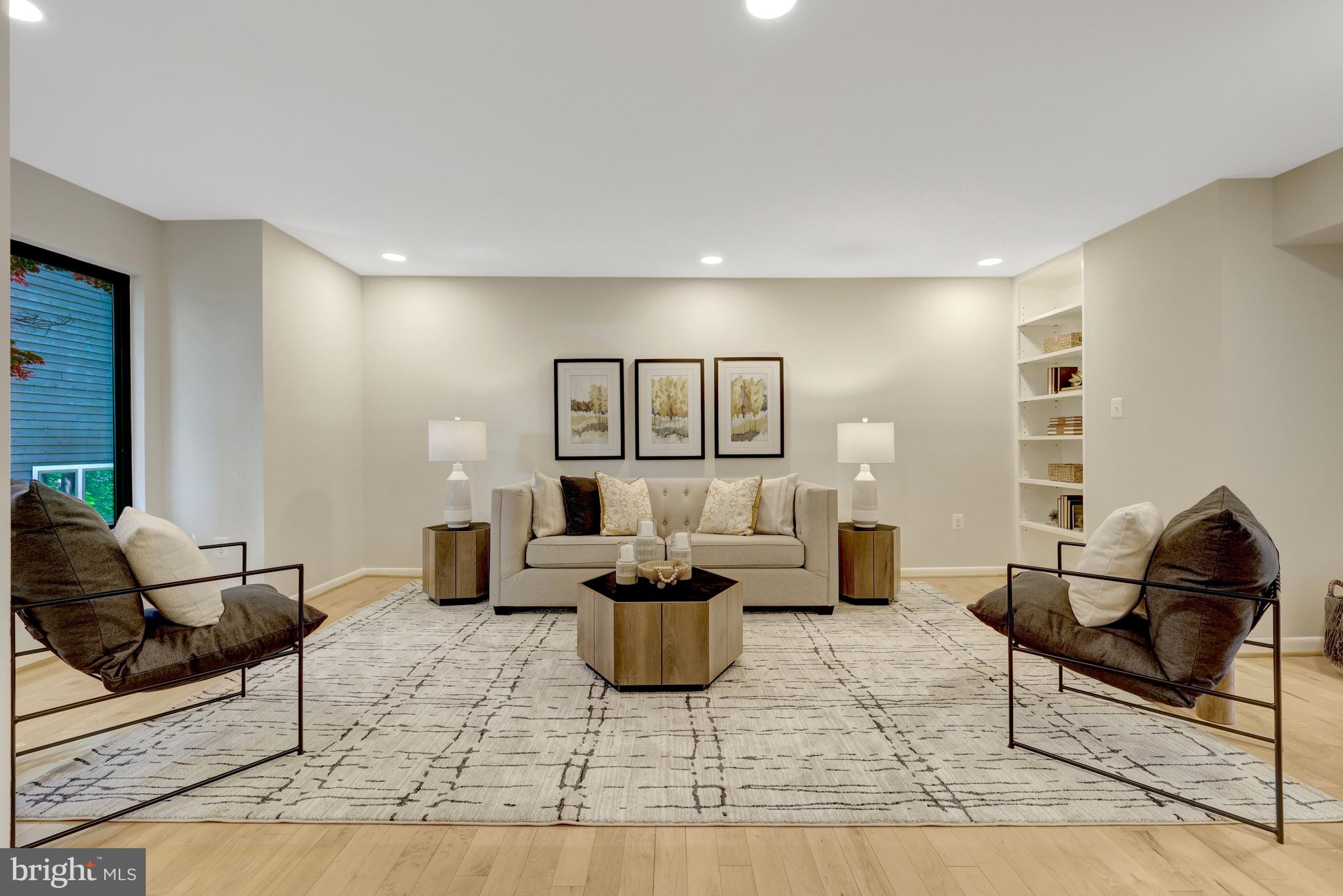 11024 Thrush Ridge Road Reston, VA 20191 - Photo 6 of 63 Living room with recessed lights and hardwoods.