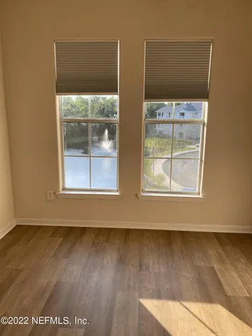 a view of wooden floor in a room