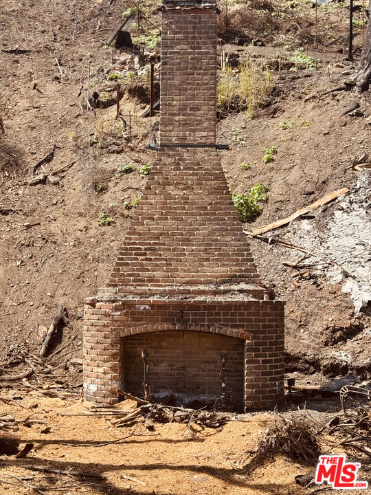 a view of a fireplace