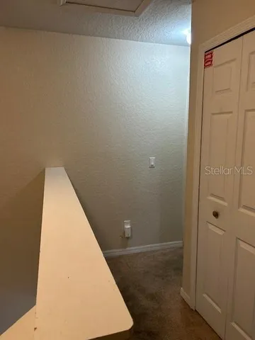 view of a room with door