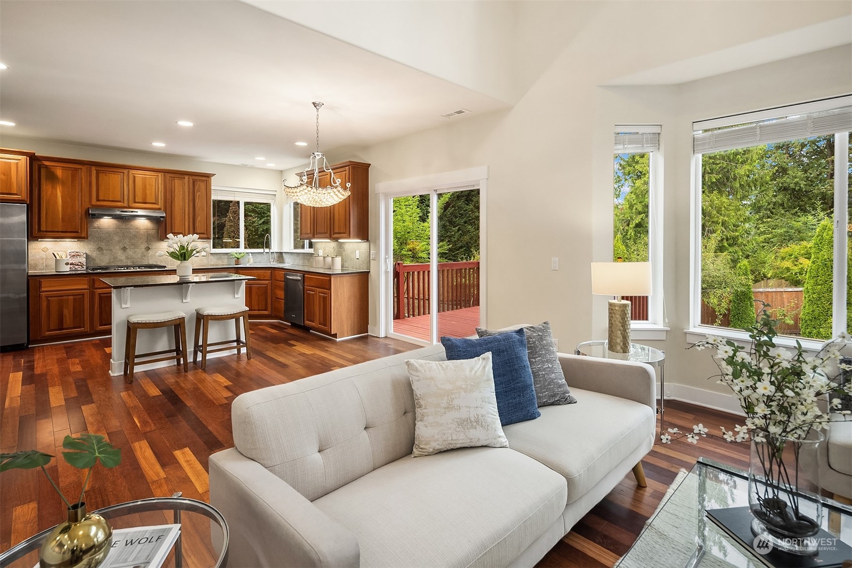 5004 Northeast 25th Street Renton, WA 98059 - Photo 13 of 37 a living room with furniture and a large window