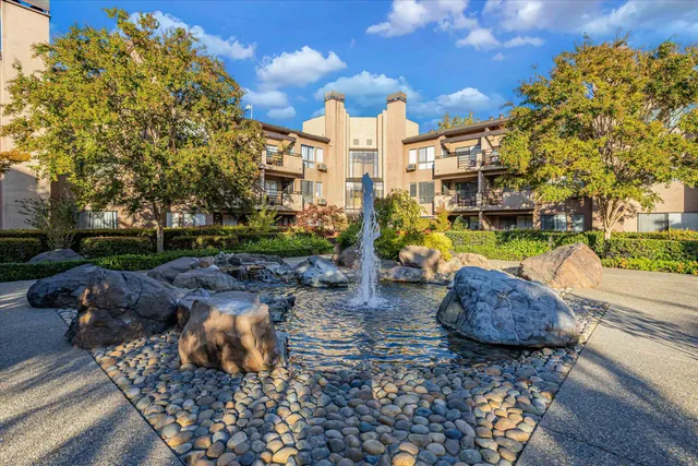 a view of a city with tall buildings