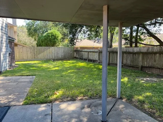 a view of a back yard
