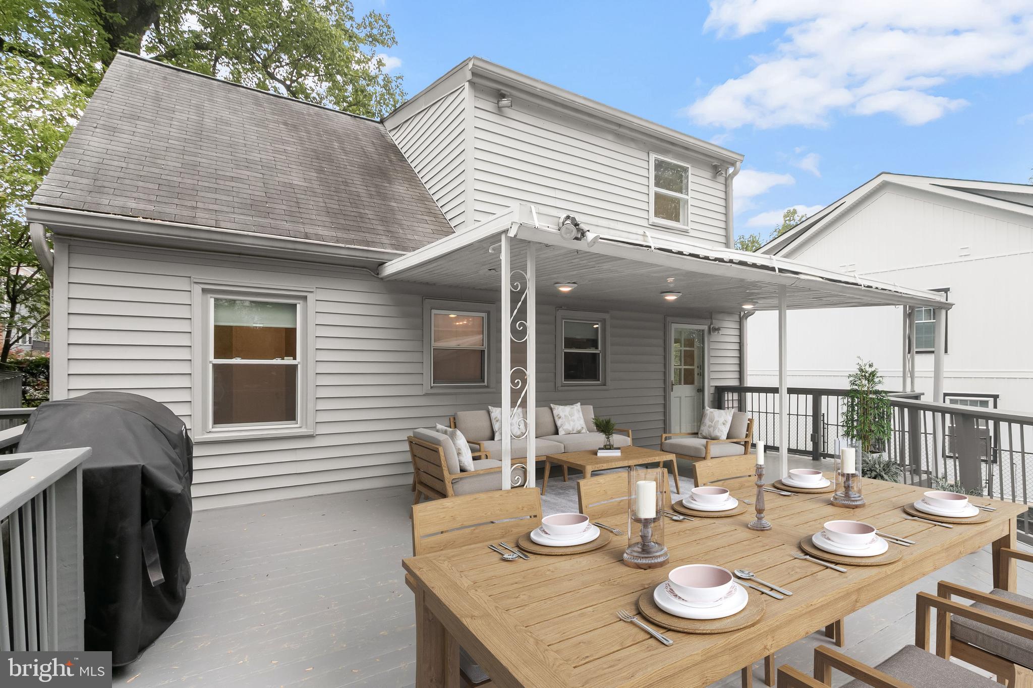 3105 Fayette Road Kensington, MD 20895 - Photo 72 of 93 Back Deck - Virtually Staged