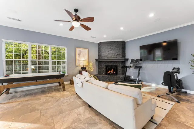 a kitchen with a stove and a refrigerator