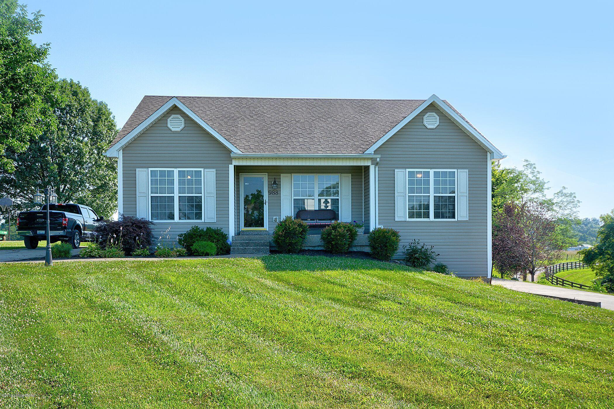 988 Peytona Beach Road Waddy, KY 40076 - Photo 3 of 28 FRONT VIEW OF HOME
