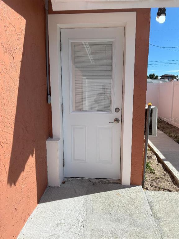 a view of a door front of a house