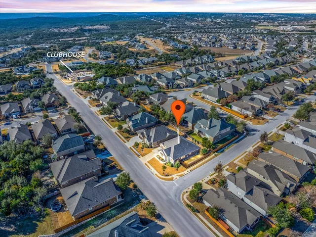 an aerial view of a city