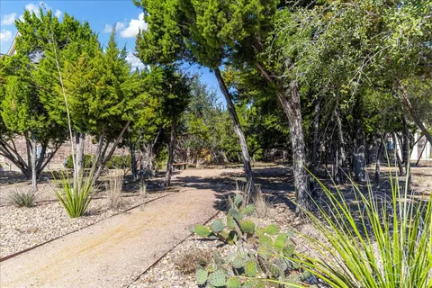 an aerial view of swimming pool