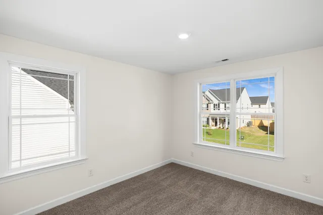 a view of room with closet area