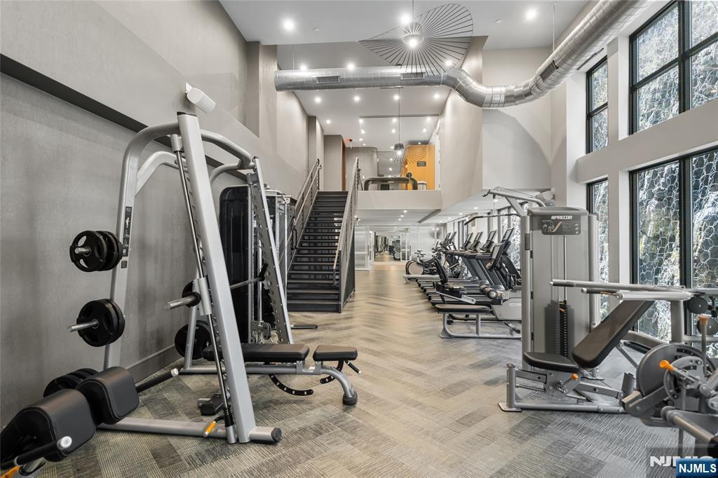 8701 Churchill Road, Unit PH1501 North Bergen, NJ 07047 - Photo 34 of 50 a view of a room with gym equipment