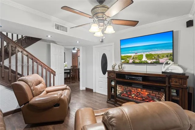 a bedroom with furniture and a fireplace