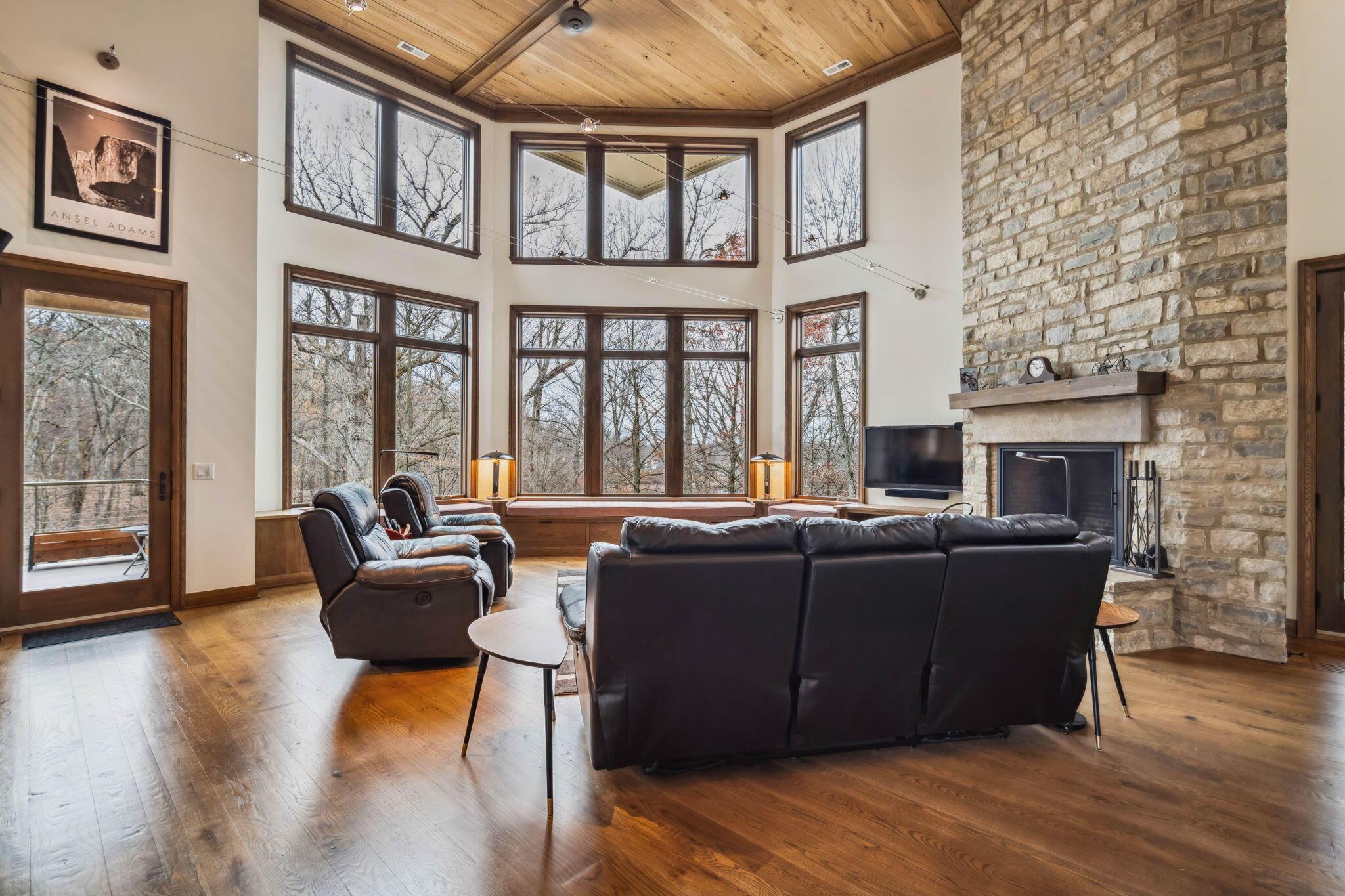 7805 Cubbage Road Westerville, OH 43081 - Photo 14 of 143 Great room offers incredible panoramic views of the reservoir and ravines.