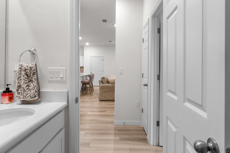 1014 Guava Street Sebastian, FL 32958 - Photo 21 of 30 a view of a hallway with furniture and floor to ceiling window
