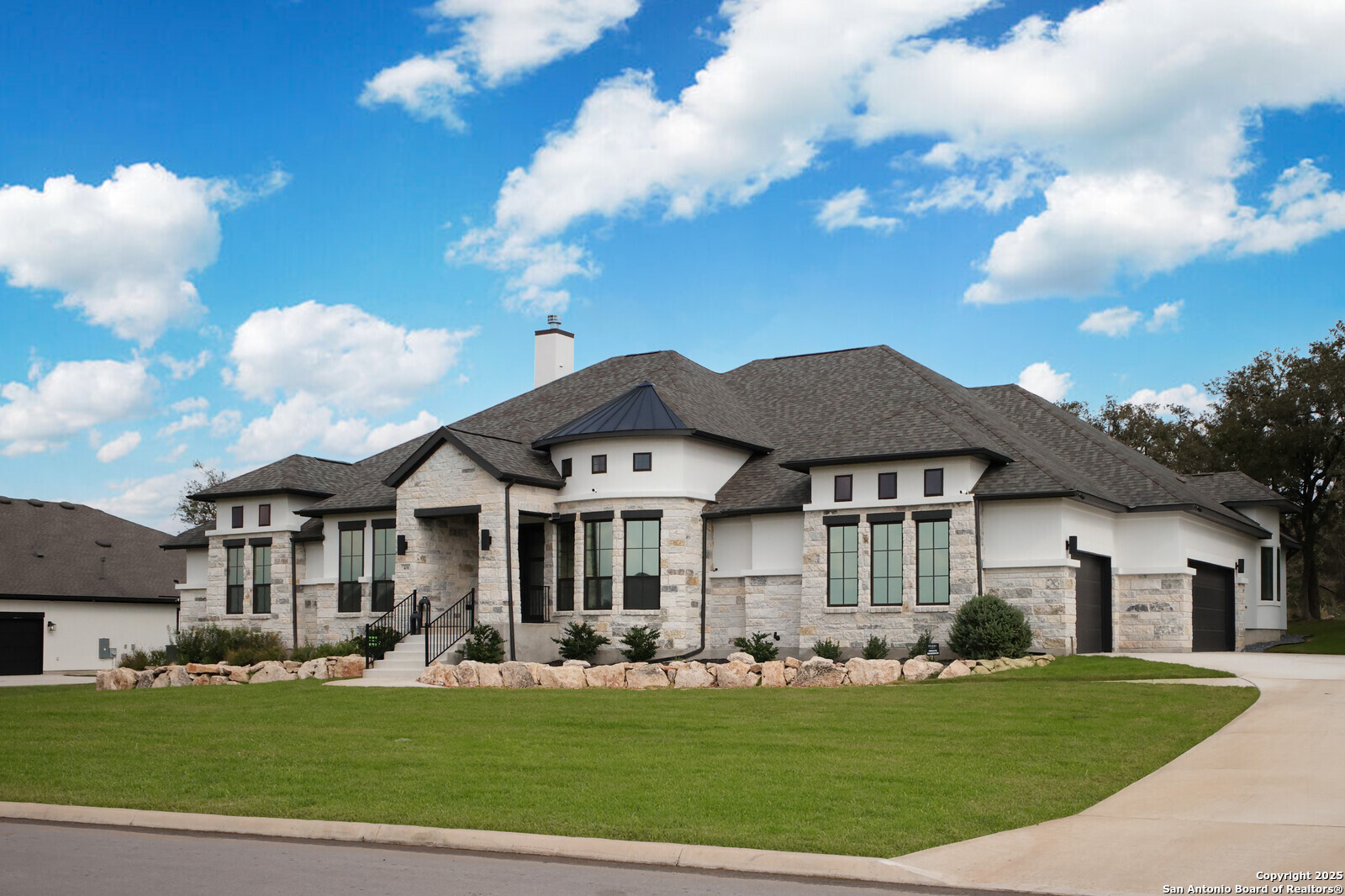 431 Falcon Cove Castroville, TX 78009 - Photo 40 of 46 a front view of a house with garden