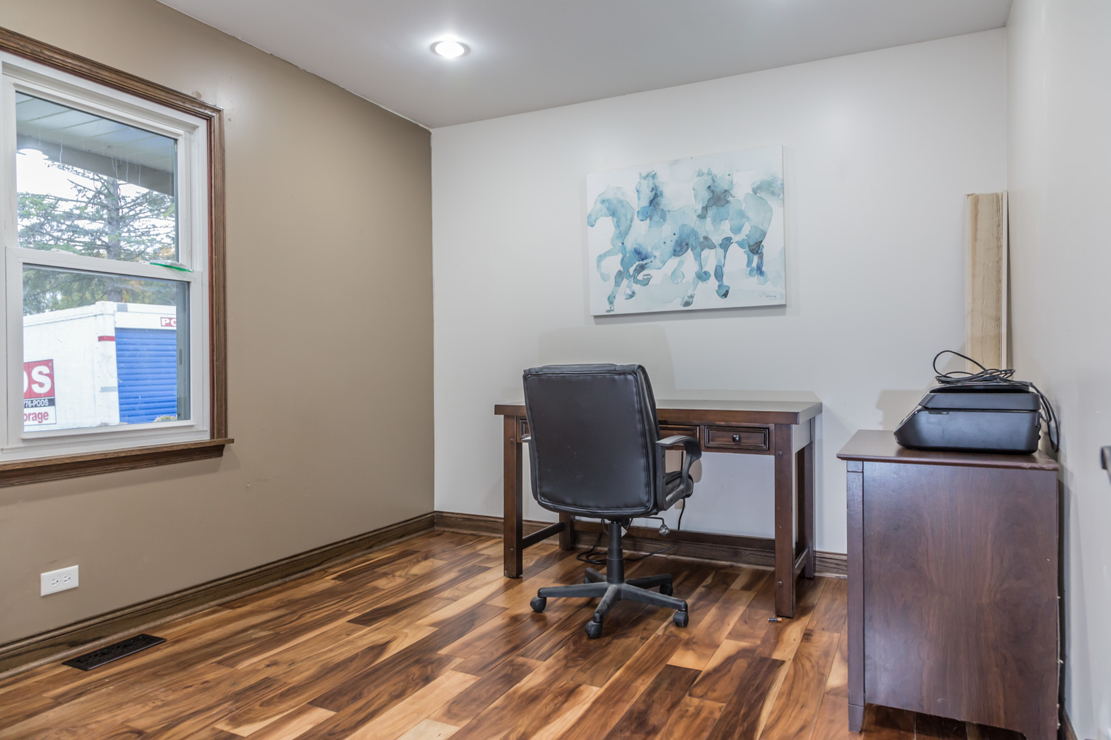 4N726 Klein Road West Chicago, IL 60185 - Photo 9 of 25 a view of workspace with wooden floor outdoor seating space
