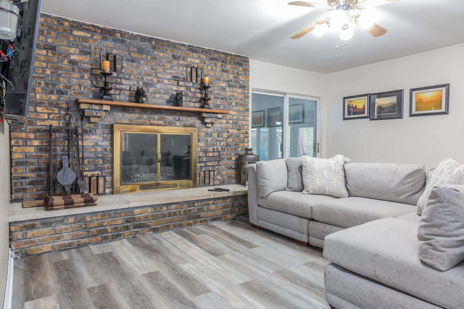 4N726 Klein Road West Chicago, IL 60185 - Photo 10 of 25 a living room with furniture and a fireplace