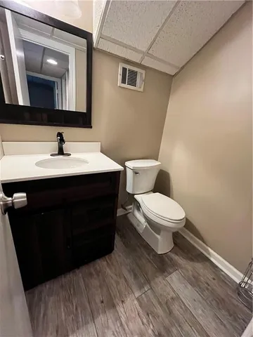 a bathroom with a sink and a toilet