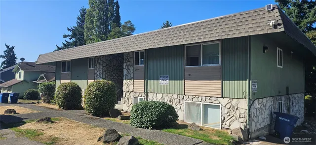 a front view of a house