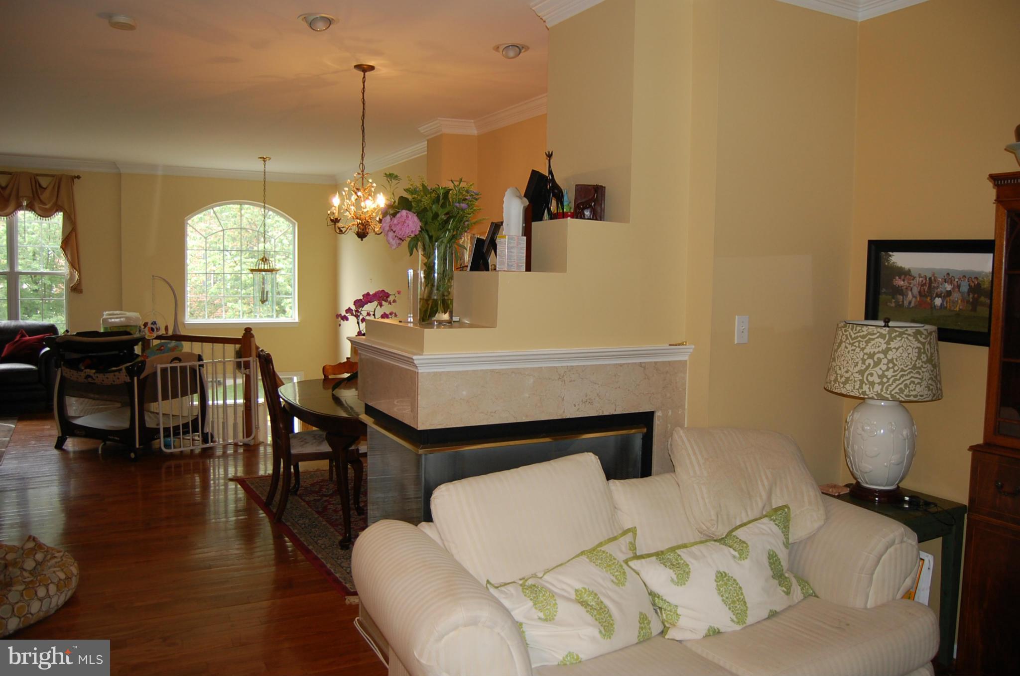 1211 Wild Hawthorn Way Reston, VA 20194 - Photo 3 of 12 Living Room w/gas fireplace