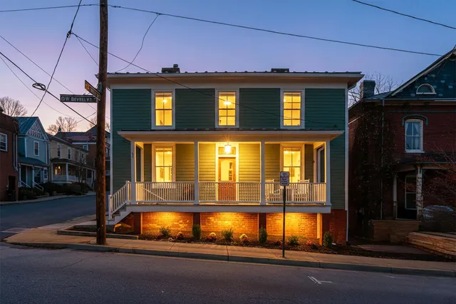 a view of a house with swimming pool