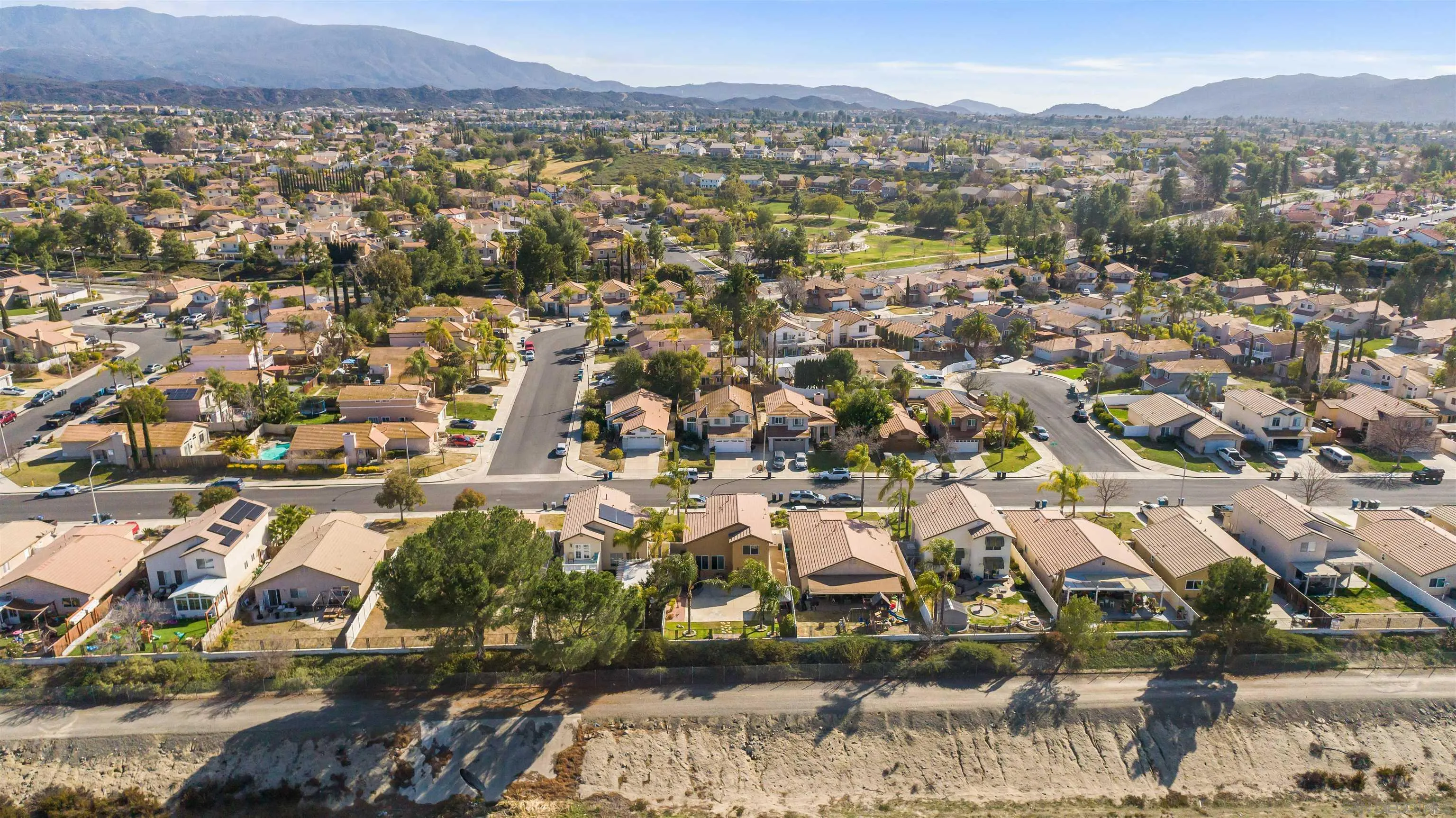 32812 Tulley Ranch Road Temecula, CA 92592 - Photo 32 of 35 an aerial view of residential house with outdoor space