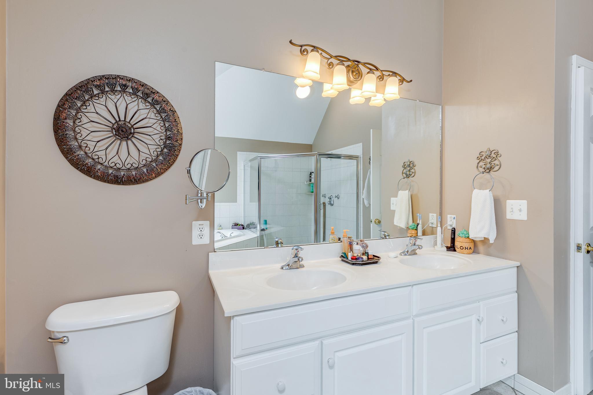 2 Dellaira Court Wrightstown, NJ 08562 - Photo 41 of 93 a bathroom with a toilet a sink and a mirror