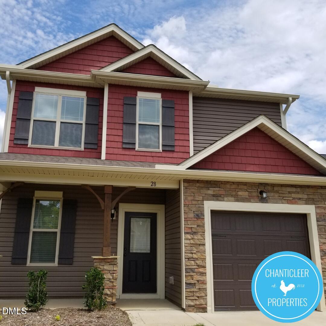 a front view of a house