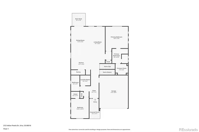 $725,000 | 212 Indian Peaks Drive, Erie, CO 80516