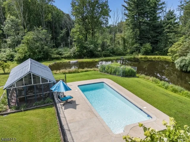 a view of swimming pool with a patio
