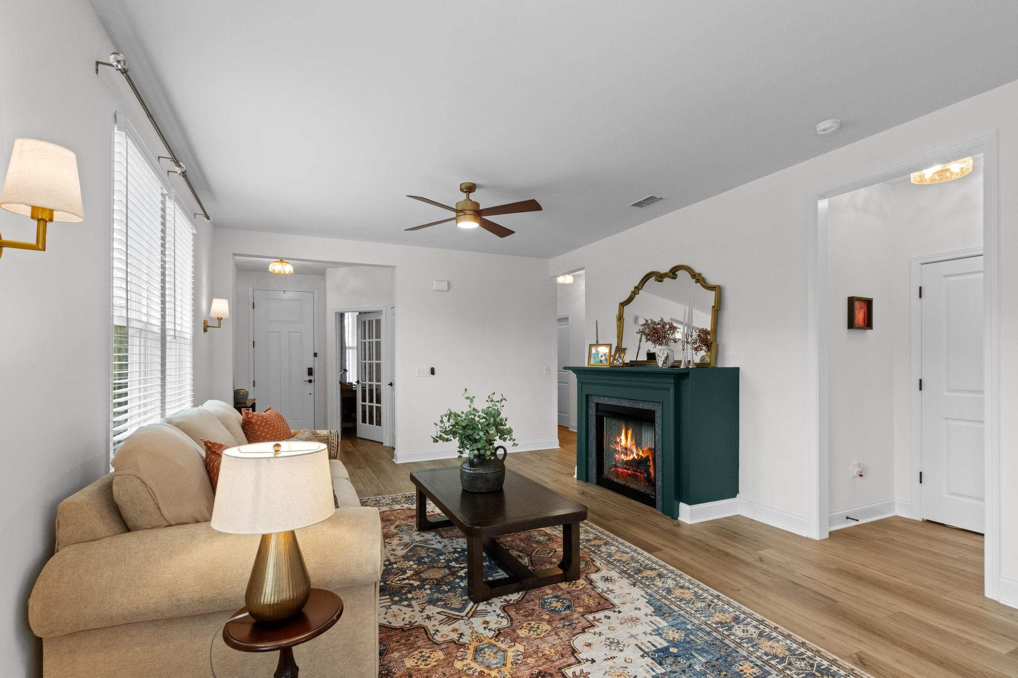 7153 Triad Way Murfreesboro, TN 37128 - Photo 10 of 35 a living room with furniture and a fireplace